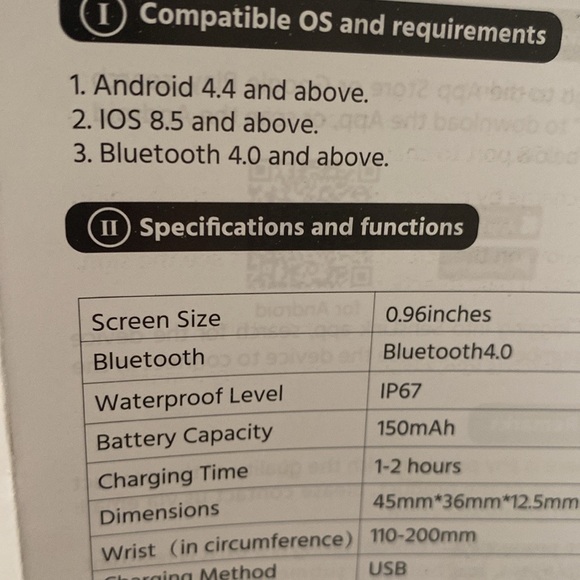Sensomics falcon smart watch with ECG. - Picture 2 of 4